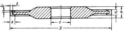Круг эльборовый шлифовальный трехсторонний прямого профиля 14U1